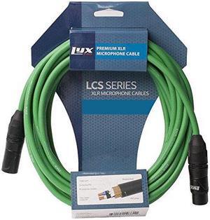 LyxPro Balanced XLR Cable 25 ft Microphone Cable, Powered Speakers , Green