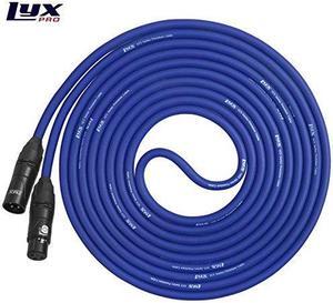 LyxPro Balanced XLR Cable 6 ft Microphone Cable, Powered Speakers , Blue