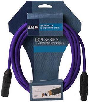 LyxPro Balanced XLR Cable 50 ft Microphone Cable, Powered Speakers , Purple