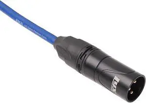 LyxPro Balanced XLR Cable 25 ft Microphone Cable, Powered Speakers , Blue