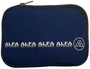 Alfa U-Bag blue neoprene carry case/holder For the AWUS036H, AWUS036NH, AWUS051NH, WUS036NHA, WUS036NHR and other Devices