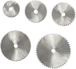 5pc High Speed Steel Saw Blades 1/4 Inch Arbor Size .8mm Assorted