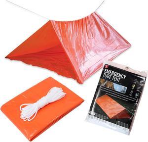 Emergency Outdoor Essential Survival Pop Tent Canopy for Camping Hiking - Red