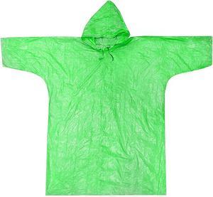 ASR Outdoor Emergency Poncho Green Polyethylene Rain Gear Camping One Size