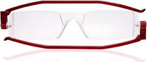 Reading Glasses Nannini Italy Vision Care Unisex Ultra Thin Readers - Red 1.0