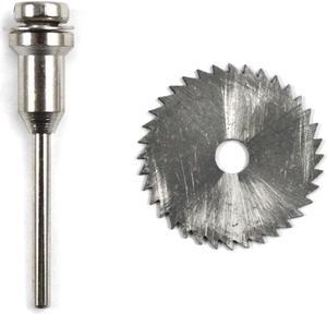 2pc Mini High Speed Steel Saw Blade And Mandrel 1/4 Inch Arbor Size .8mm