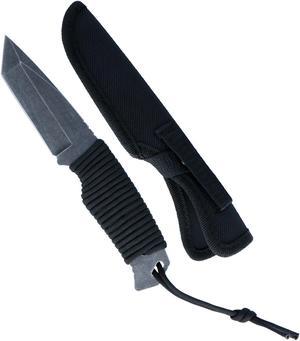 ASR Tactical Full Tang Paracord Survival Knife - Tanto Blade