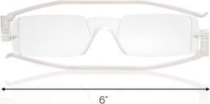 Reading Glasses Nannini Italy Vision Care Unisex Ultra Thin Readers - Clear 2.5