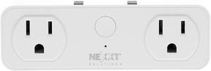 Nexxt Solutions NHPD610 Smart Wi-Fi Surge Protector - Dual Plug