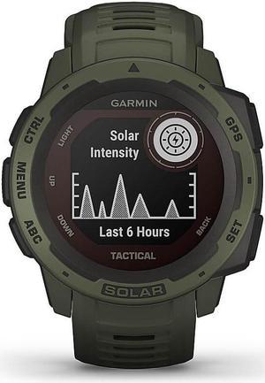 Garmin Instinct Solar Tactical SolarPowered Rugged GPS Smartwatch Moss Green 0100229314