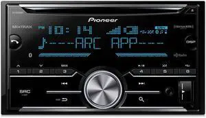 Pioneer 2-Din CD Receiver w/ ARC App, Bluetooth, HD Radio & SiriusXM-Ready