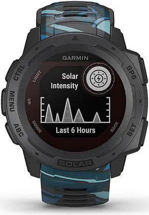 Garmin Instinct Solar Surf, Solar-Powered Rugged GPS Smartwatch  -Pipeline-  (010-02293-17)