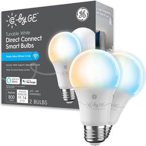 C by GE Tunable White Direct Connect Smart Bulbs (2 LED A19 Light Bulbs)