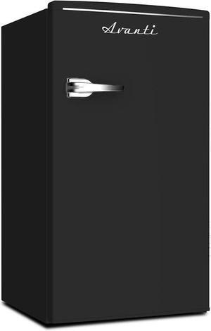 Avanti RMRS31X1B 3.1 Cu. Ft. Black Compact Retro Style Refrigerator