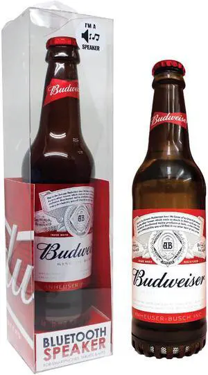 Budweiser BWBBS001 Wireless Bluetooth Bottle Speaker - Red