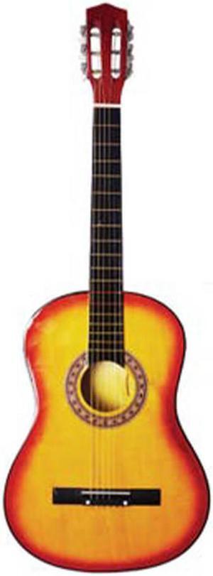 Kole Imports GTRACOA015LB 6-String Acoustic Guitar - Light Blonde