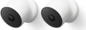 Google Nest 1080p Indoor/Outdoor Camera (Battery, 2-pack)