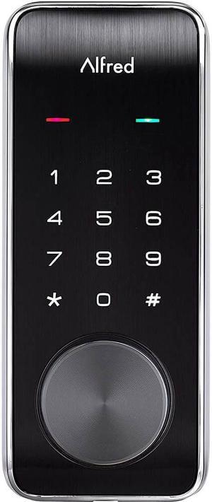 Alfred DB2-B Smart Door Lock with Bluetooth and keyed-entry - Chrome