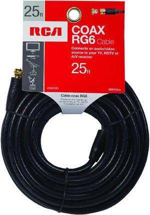RCA 25ft. Black RG6 Coaxial Cable