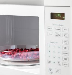 GE JVM3160DFWW 1.6 Cu. Ft. 1000W White Over-the-Range Microwave
