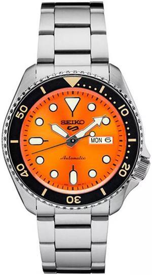 Seiko SRPD59 5 Sports 24-Jewel Automatic Watch - Orange