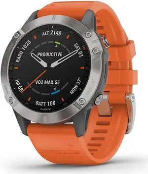 Garmin fenix® 6 Sapphire - Orange