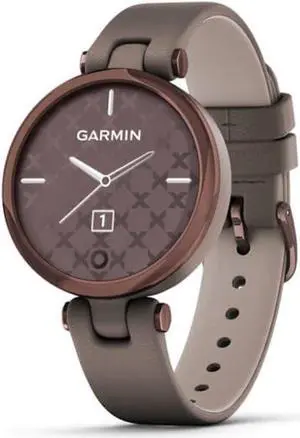 Garmin Lily™ Smartwatch - Dark Bronze Bezel with Paloma Case and Italian Leather Band