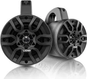 DS18 MP4TPBK HYDRO 4 inch Marine Towers 300 Watts Black (Pair)