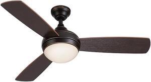 Honeywell 40653 44 inch Sauble Beach Oil Rubbed Bronze Indoor Ceiling Fan with Light