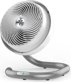 Vornado 623DCWHTBB 10 inch Energy Smart Mid-Size Air Circulator White Pedestal Fan