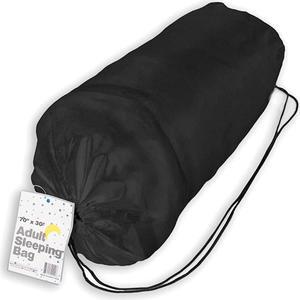 Kole Imports SLEEPBAGBLK Adult Sleeping Bag - Black