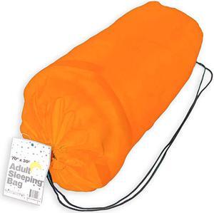 Kole Imports SLEEPBAGORG Adult Sleeping Bag - Orange