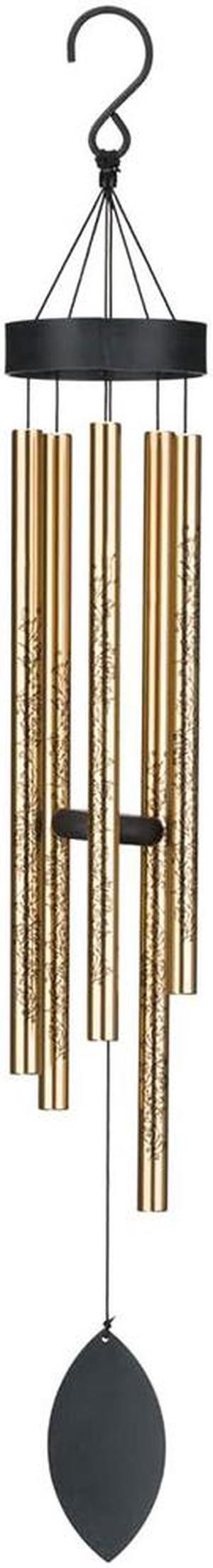 Regal REGL12616 32 inch Floral Wind Chime - Gold