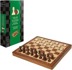 Asmodee JTB03 Chess & Checkers - Folding Version