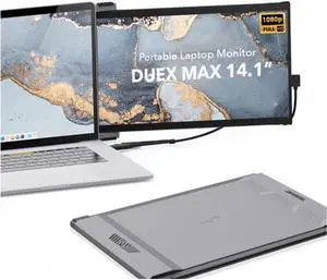 Mobile Pixels DUEXMAXGREY 14.1 inch DUEX Max IPS LCD Slide-out Display for Laptops - Gray
