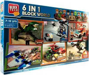 GSI US240594 6-in-1 Block World Set