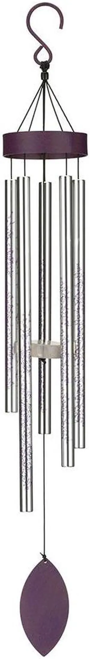 Regal REGL12618 32 inch Floral Wind Chime - Silver