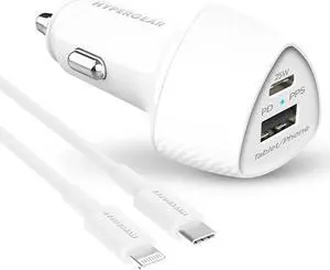 Hypergear 15623 SpeedBoost 25W PD USB-C Car Kit - White