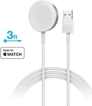 Naztech 15599 White 3 Ft Magnetic Charging Cable For Apple Watch