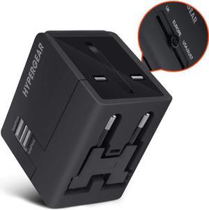 Hypergear 14298 All-in-One Black World Travel Adapter