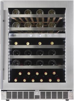 Silhouette SPRWC053D1SS Dual Zone 51 Bottle Built-in Wine Cooler
