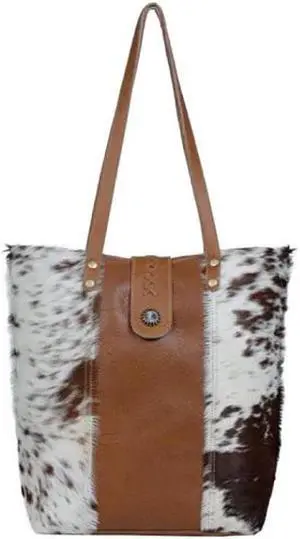 Myra Bags Grizzly Bear Canvas & Hairon Bag