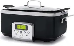 GreenPan CC005107001 6-Qt. Ceramic Nonstick Slow Cooker - Black
