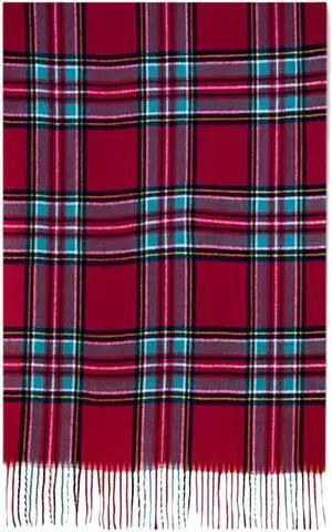 ORIGINAL USA Classic Scotch Plaid Scarf - Red