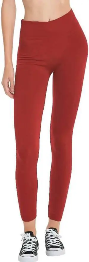 Uni Hosiery Co. Sofra Ladies Fleece Lined Leggings - Burgundy