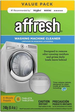 Affresh Washing Machine Cleaner, Cleans Front Load and Top Load Washers, Including HE, 6 Tablets