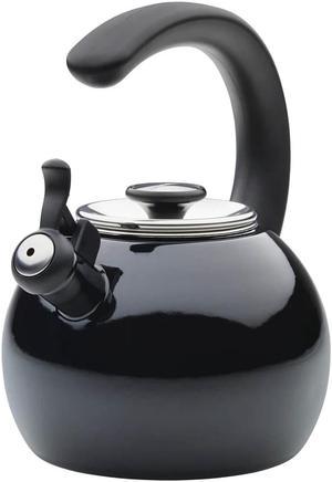 Circulon 48166 2-Quart Whistling Teakettle with Flip-Up Spout - Black