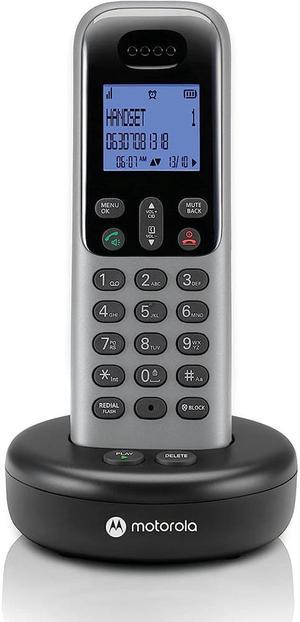 Motorola T611 T6 Series Cordless Phone System with 1 Digital Handset & Caller ID - Grey