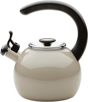 Circulon 48169 2-Quart Whistling Gray Teakettle with Flip-Up Spout