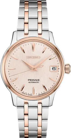 Seiko SRPF54 Presage Automatic - Rose Gold/Stainless w/ Date Calendar - 33.8mm